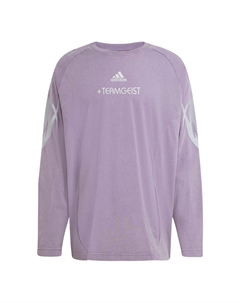 Футболка с длинным рукавом и принтом, темно-фиолетовый Adidas