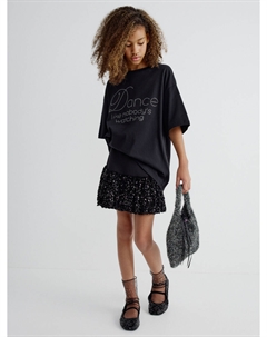 Юбка-баллон с декором из пайеток для девочек Sela