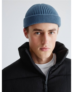 Укороченная шапка-бини в рубчик Sela