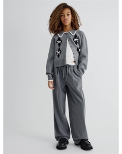 Широкие брюки с двойным поясом для девочек Sela