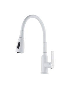 Смеситель для кухни S843C-1 цвет Белый Shevanik