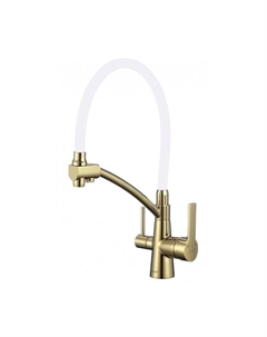 Смеситель для кухни S-L1805B-02 цвет Золото Белый Savol