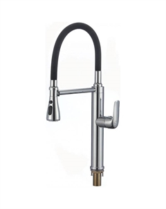 Смеситель для кухни S-002803 цвет Хром Черный Savol