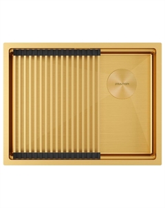 Кухонная мойка Next-Pro 58 Uni PM705845-BG цвет Брашированное золото Paulmark