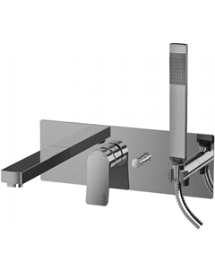 Смеситель для ванны Tilt TI001ST цвет Сталь Paffoni