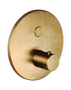 Смеситель для душа Compact Box CPT013HGSP с термостатом цвет Золото медовое брашированное Paffoni