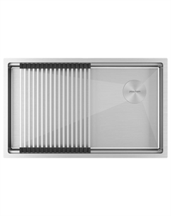 Кухонная мойка Next-Pro 74 Uni PM707445-BS цвет Брашированная сталь Paulmark