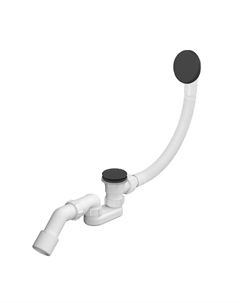 Слив-перелив Useful Extras 231914000 click-clack цвет Черный матовый Wellsee