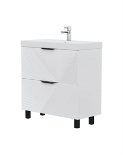 Тумба под раковину Geometry 80 tnGEOMETRY80.2Y-01 цвет Белый Волна