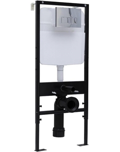 Инсталляция Space 299424 для унитаза с клавишей смыва цвет Хром Logan