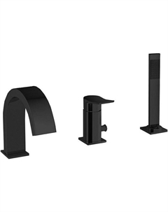 Смеситель на борт ванны Tilt TI040NO цвет Черный матовый Paffoni