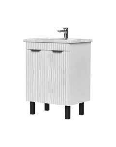 Тумба под раковину Lotty 60 tnLOTTY60.2D-04 цвет Белый Волна