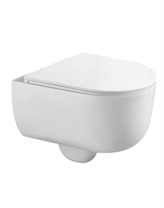 Унитаз Rino VRI-49T подвесной цвет Белый глянцевый с сиденьем Микролифт Veconi