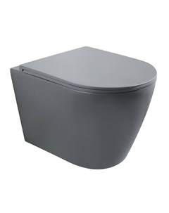 Унитаз Ando VAN-48TGR подвесной цвет Серый матовый с сиденьем Микролифт Veconi