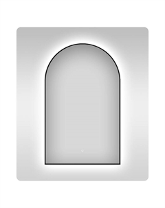 Зеркало 7 Rays' Spectrum 60 172201710 с подсветкой цвет Черный матовый с сенсорным выключателем Wellsee