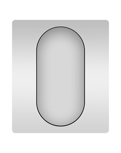 Зеркало 7 Rays' Spectrum 50 172201440-172201450 цвет Черный матовый Wellsee