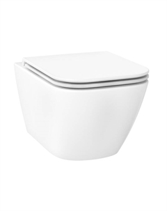 Унитаз Pure BY 182602001 подвесной цвет Белый глянцевый с сиденьем Микролифт Wellsee