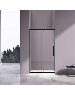 Душевая дверь Slim-N 120 VDP-4SN120CLB профиль Черный матовый стекло прозрачное Vincea