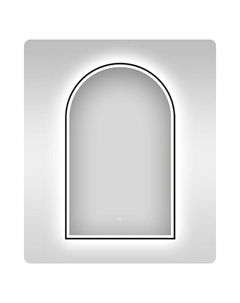 Зеркало 7 Rays' Spectrum 50 172201730 с подсветкой цвет Черный матовый с сенсорным выключателем Wellsee