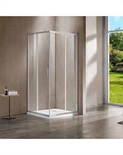 Душевой уголок Garda 120x90 VSS-1G9012CLBN профиль Брашированный никель стекло прозрачное Vincea