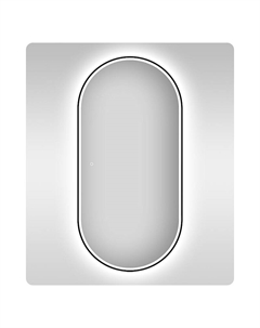 Зеркало 7 Rays' Spectrum 55 172201620-172201630 с подсветкой цвет Черный матовый с сенсорным выключателем Wellsee