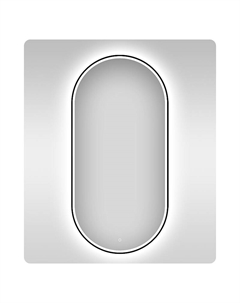 Зеркало 7 Rays' Spectrum 50 172201990-172202000 с подсветкой цвет Черный матовый с сенсорным выключателем Wellsee