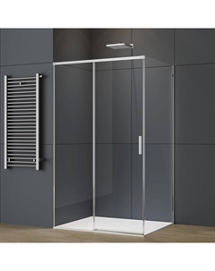 Душевой уголок Soft 2 100x90 VSR-3SO29010CL профиль Хром стекло прозрачное Vincea