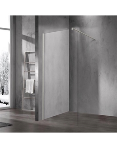 Душевая перегородка Walk-In 120 VSW-1H120CLBN профиль Брашированный никель стекло прозрачное Vincea