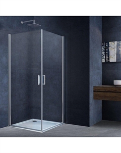 Душевой уголок Alpha 85x70 VSR2-3AL7085CL профиль Хром стекло прозрачное Vincea