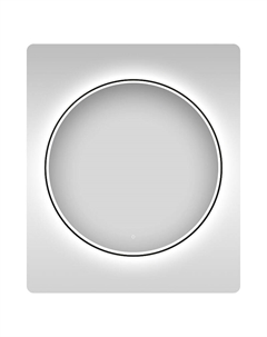 Зеркало 7 Rays' Spectrum 75 172200230 с подсветкой цвет Черный матовый с сенсорным выключателем Wellsee