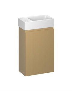 Тумба с раковиной WC Area 40 L 221803002 подвесная цвет Бежевый матовый Wellsee