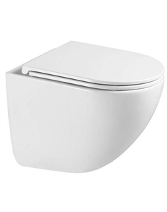 Унитаз SIN-TS-ELL-153 подвесной цвет Белый матовый с сиденьем Микролифт Sintesi
