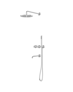 Душевая система Wasser Kreis 316 AF8150BST с термостатом цвет Сталь брашированная Abber