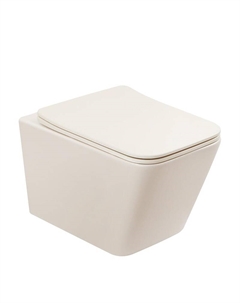 Унитаз Rechteck AC1201MBE подвесной цвет Светло-бежевый матовый с сиденьем Микролифт Abber