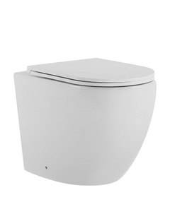 Унитаз Bequem AC1111T приставной цвет Белый с сиденьем Микролифт Abber