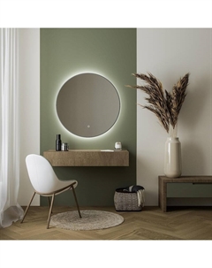 Зеркало FX-1080F 80 с подсветкой цвет Графит с сенсорным выключателем и диммером Fixsen