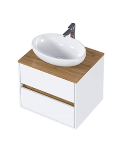 Тумба под раковину Veil 60 Ц0000035552 подвесная цвет Белая аляска Дуб вотан 1marka