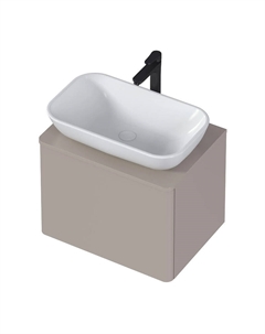 Тумба под раковину Wish 60П Ц0000031564 подвесная цвет Капучино 1marka