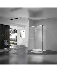 Душевой уголок Альба 120х90 2ES90х120C профиль Хром стекло прозрачное Terminus