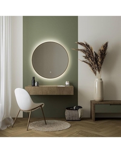 Зеркало FX-1060G 60 с подсветкой цвет Золото-сатин с сенсорным выключателем и диммером Fixsen