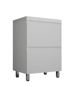 Тумба под раковину Манхэттен 60 ЛС-00002377 цвет Белый матовый Style line