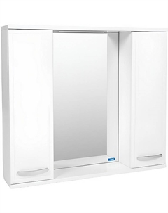 Зеркало со шкафом Милан 80 VMIL80-ZSH цвет Белый Viant