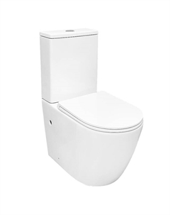Унитаз компакт Verona Торнадо AZ-8301 цвет Белый с бачком и сиденьем Микролифт Azario