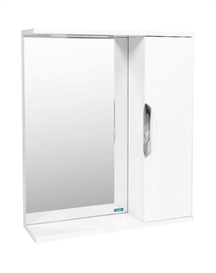 Зеркало со шкафом Лима 50 VLIM50-ZSH Белое Viant
