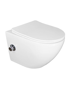 Унитаз биде Allegro AZ-3105B подвесной цвет Белый с сиденьем Микролифт Azario