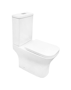 Унитаз компакт Milagro Tornado AZ-8502 цвет Белый с бачком и сиденьем Микролифт Azario
