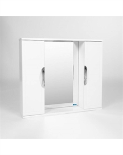 Зеркало со шкафом Лима 80 VLIM80-ZSH цвет Белый Viant