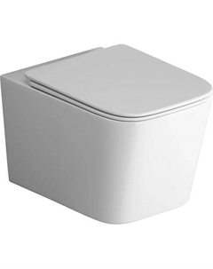 Унитаз Торнадо GR-4404SQ подвесной цвет Белый глянцевый с сиденьем Микролифт Grossman