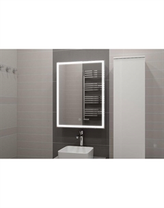 Зеркальный шкаф Алюр 60 L МВК004 с подсветкой цвет Белый Misty