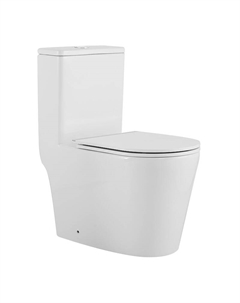 Унитаз моноблок Nimbus Tornado AZ-6080-AP цвет Белый с сиденьем Микролифт Azario